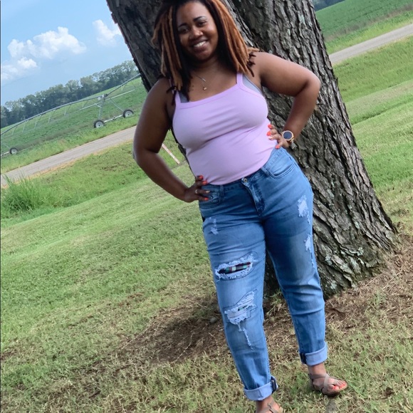 Zipper hem straight leg jeans - Picture 1 of 3